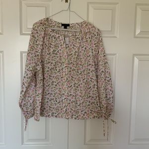 Button Front  Floral Shirt